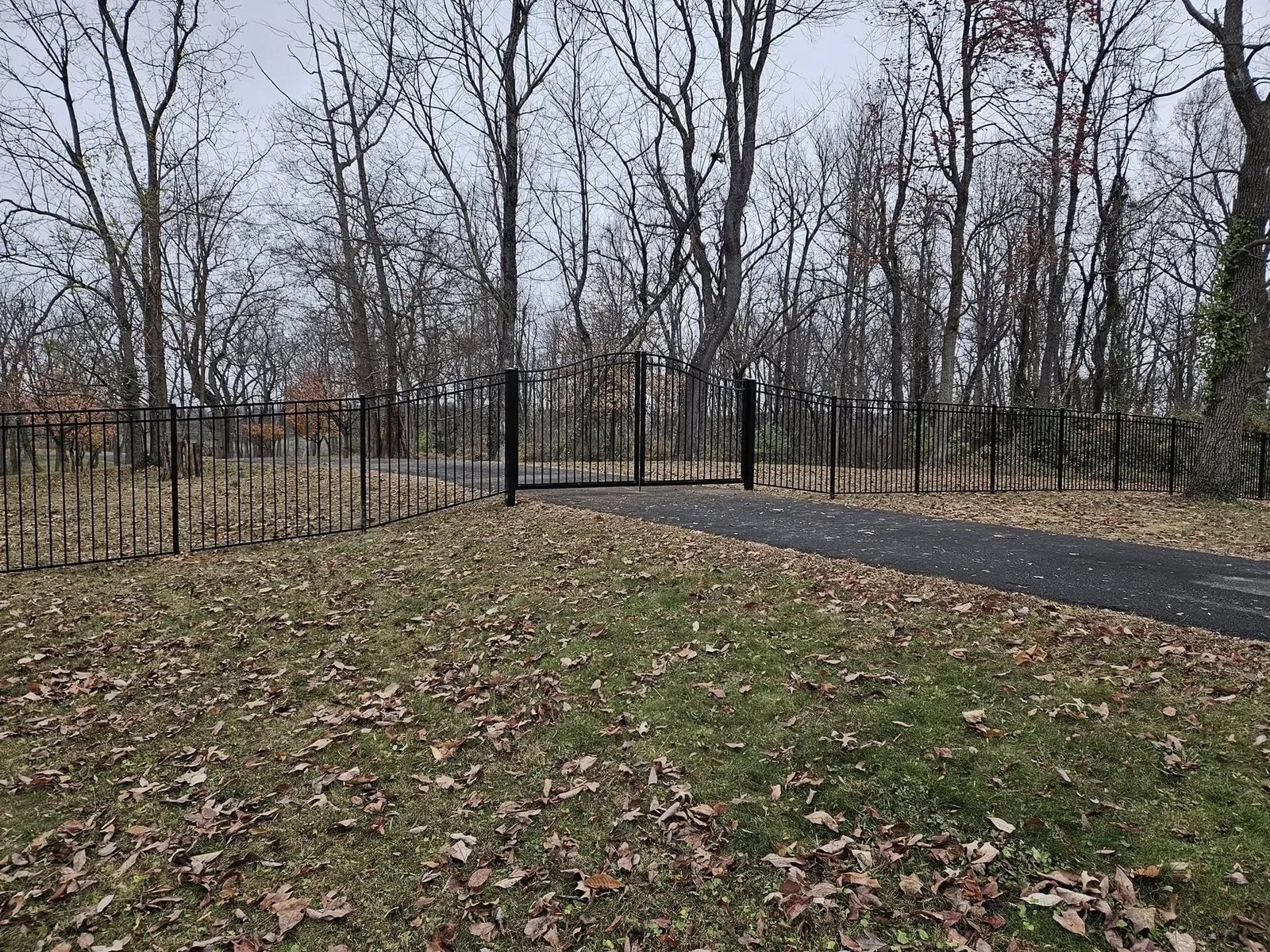metal-gate-in-park-with-leaves-fall-season-va