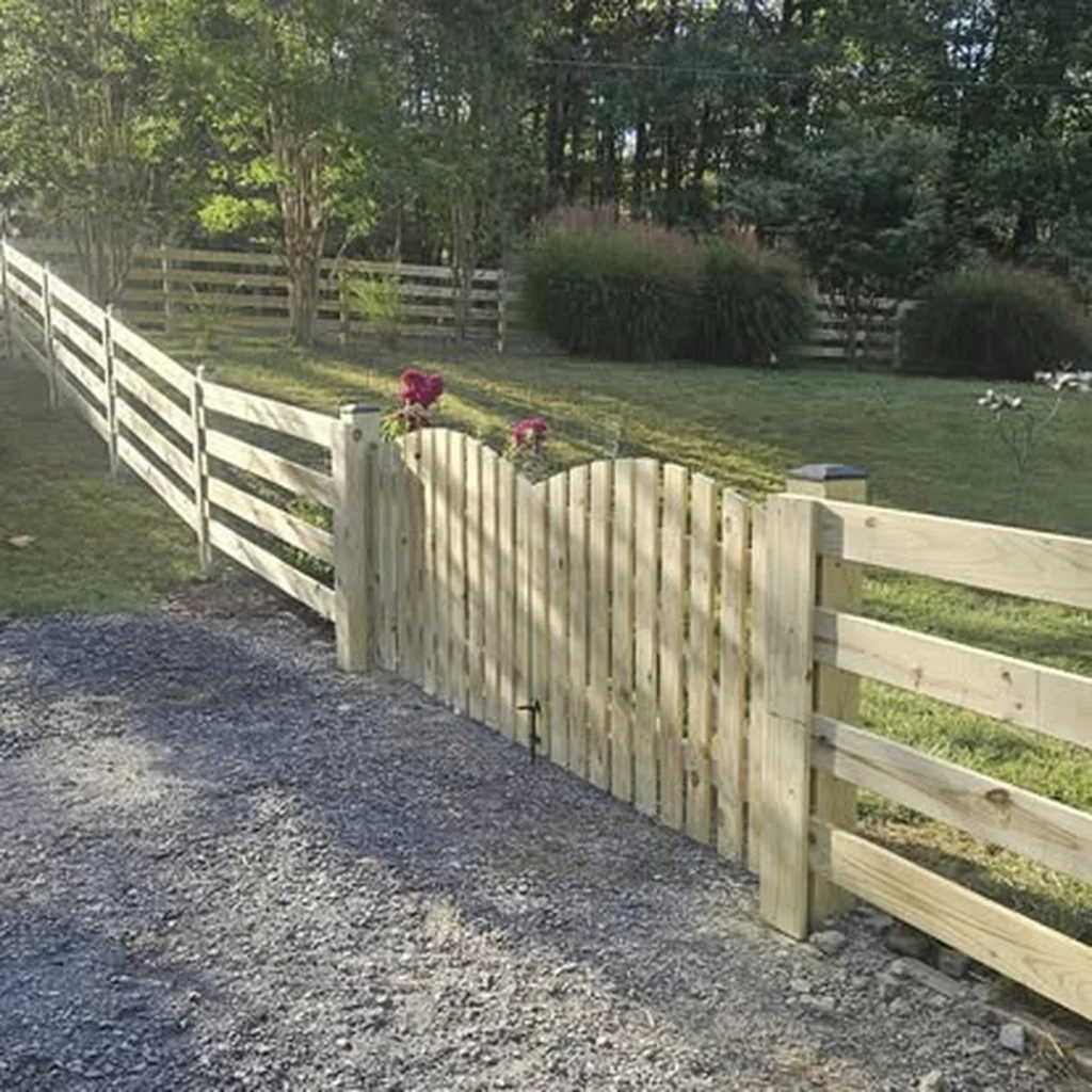 Summer: stain and seal while the wood is dry, Winchester Fence